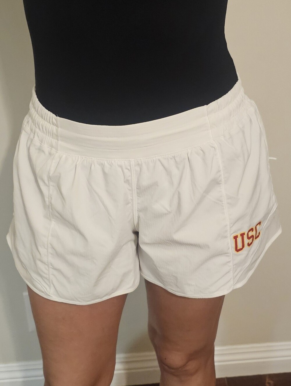 Lululemon x USC Hotty Hot 4 Inch Shorts White